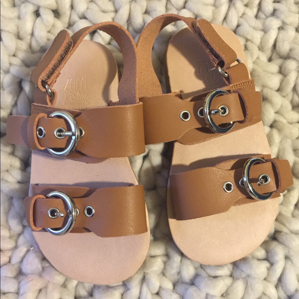 Zara Baby Leather Size 1 Sandals